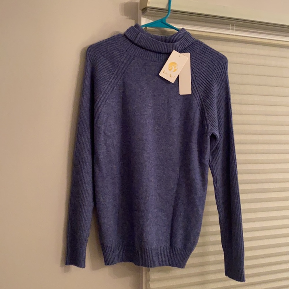 Blue Turtleneck